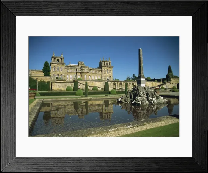 Framed Print : Blenheim Palace and Lower Terrace, Woodstock, Oxfordshire, England, United Kingdom Framed Print : Blenheim Palace and Lower Terrace, Woodstock, Oxfordshire, England, United Kingdom