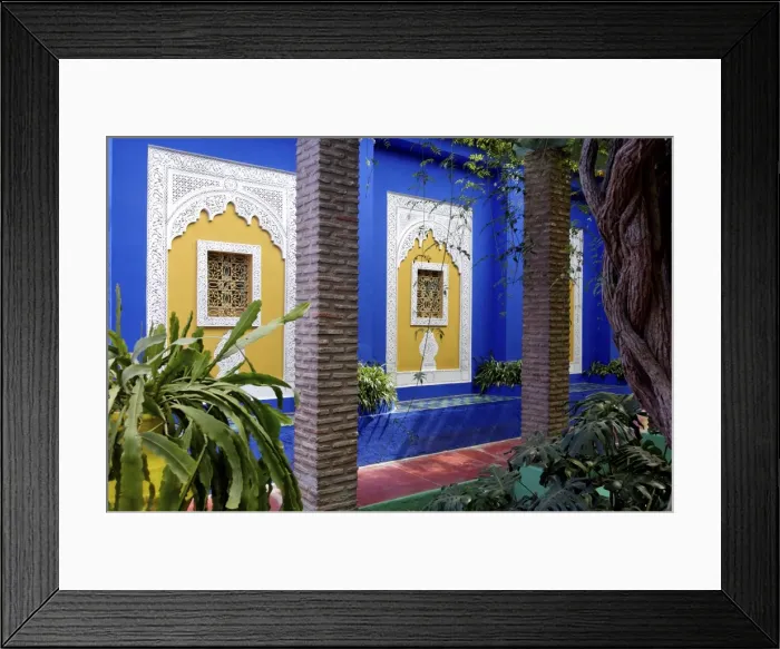 Framed Print : The Majorelle Garden, created by the French cabinetmaker Louis Majorelle Framed Print : The Majorelle Garden, created by the French cabinetmaker Louis Majorelle