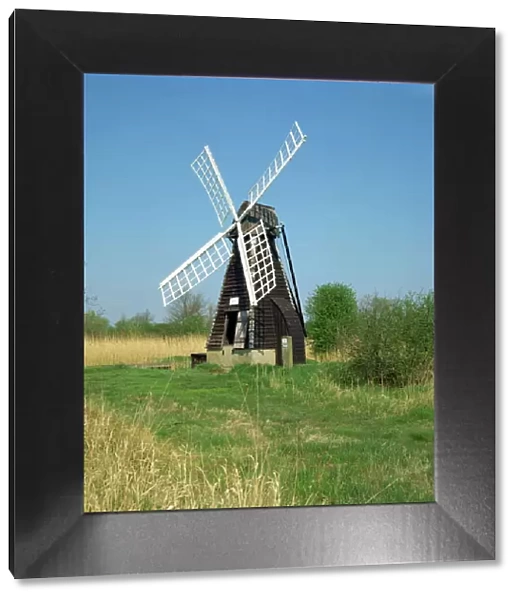 Windmill, Wicken Fen, Cambridgeshire, England, United Kingdom, Europe