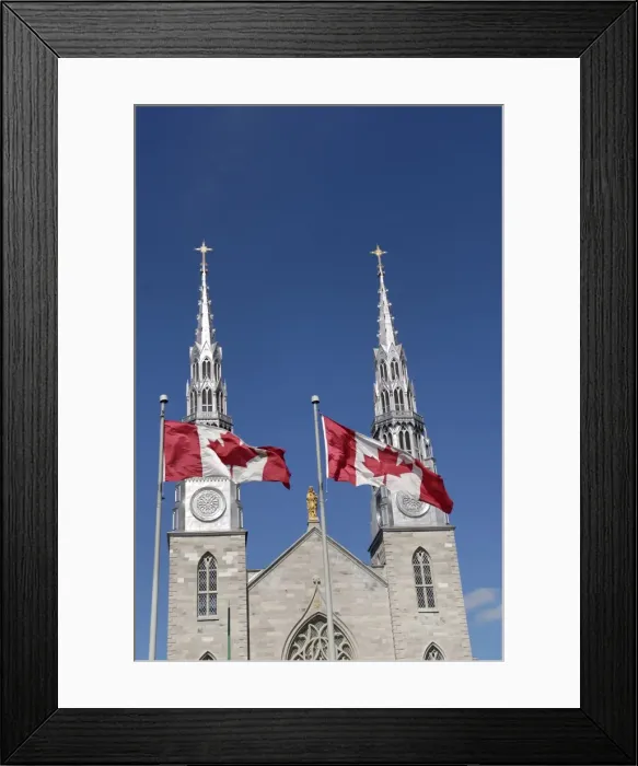 Framed Print : Cathedral and Basilica of Notre Dame dating from between 1839 and1885, standing on the site occupied by the first Catholic chapel, Ottawa, Ontario Province, Canada Framed Print : Cathedral and Basilica of Notre Dame dating from between 1839 and1885, standing on the site occupied by the first Catholic chapel, Ottawa, Ontario Province, Canada