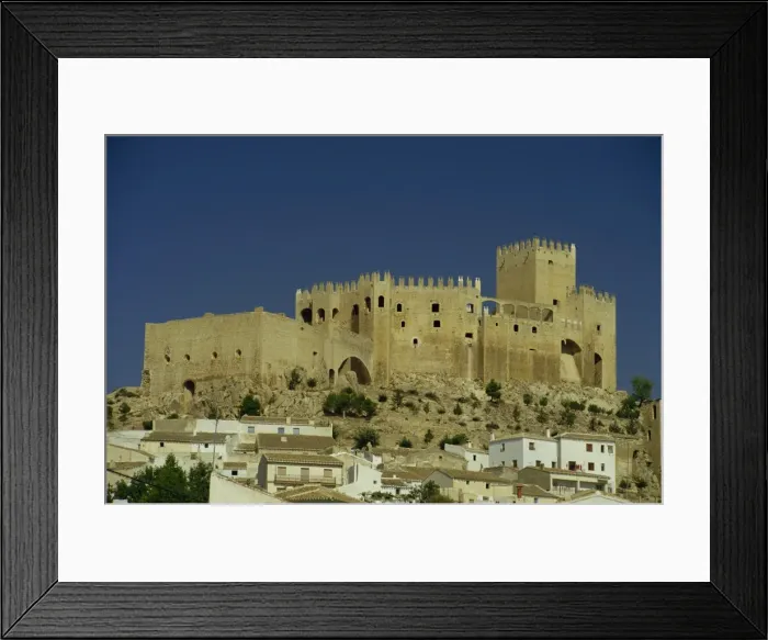 Framed Print : Castle and village houses, Velez Blanco, Almeria, Andalucia, Spain, Europe Framed Print : Castle and village houses, Velez Blanco, Almeria, Andalucia, Spain, Europe