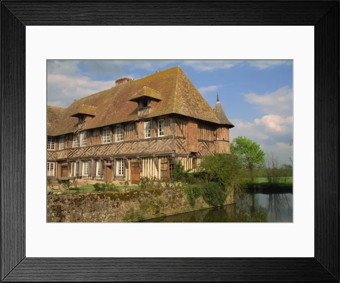 Framed Print : Manoir de Coupesarte, Calvados, Basse Normandie, France, Europe