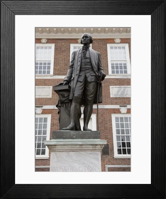 Framed Print : Statue of Washington, Independence Hall, Philadelphia, Pennsylvania, United States of America