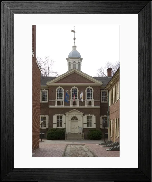 Framed Print : Carpenters Hall, newly built in 1774 when it hosted the First Continental Congress which met to oppose British rule, Philadelphia, Pennsylvania, United States of America Framed Print : Carpenters Hall, newly built in 1774 when it hosted the First Continental Congress which met to oppose British rule, Philadelphia, Pennsylvania, United States of America