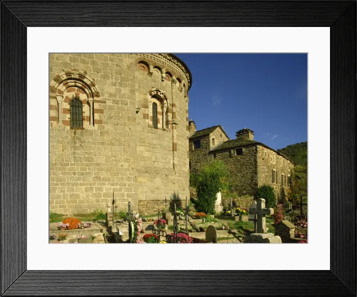 Framed Print : Church dating from the 12th century, Thines, Ardeche, Rhone Alpes, France, Eurpe Framed Print : Church dating from the 12th century, Thines, Ardeche, Rhone Alpes, France, Eurpe