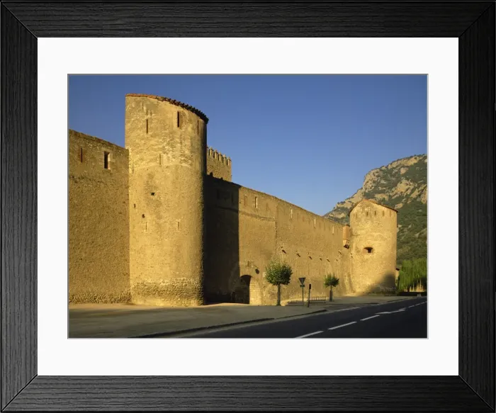 Framed Print : Village ramparts, Villefranche le Conflent, Languedoc Roussillon, France, Europe Framed Print : Village ramparts, Villefranche le Conflent, Languedoc Roussillon, France, Europe
