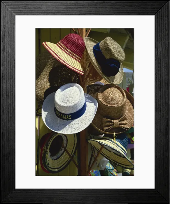 Framed Print : Hats for sale, Port Lucaya, Grand Bahama, Bahamas, West Indies, Central America Framed Print : Hats for sale, Port Lucaya, Grand Bahama, Bahamas, West Indies, Central America