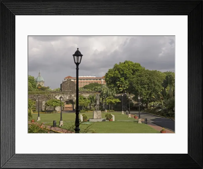 Framed Print : Intamuros city, overview from the Fort Santiago, Manila, The Philippines Framed Print : Intamuros city, overview from the Fort Santiago, Manila, The Philippines