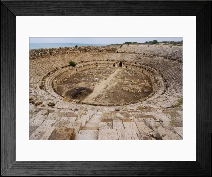 Framed Print : Amphitheatre, Roman ruins, Leptis Magna, UNESCO World Heritage Site, Libya Framed Print : Amphitheatre, Roman ruins, Leptis Magna, UNESCO World Heritage Site, Libya