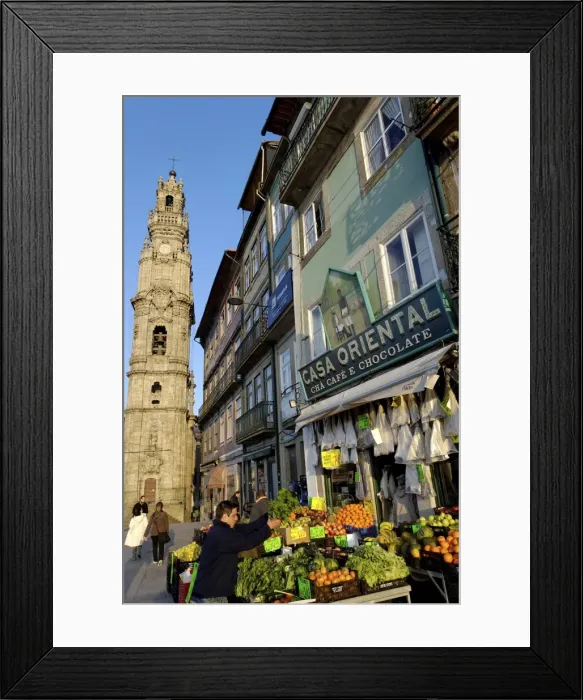 Framed Print : Fruit and vegetable stall, Quarter of Clerigos Tower, Porto, Portugal, Europe Framed Print : Fruit and vegetable stall, Quarter of Clerigos Tower, Porto, Portugal, Europe