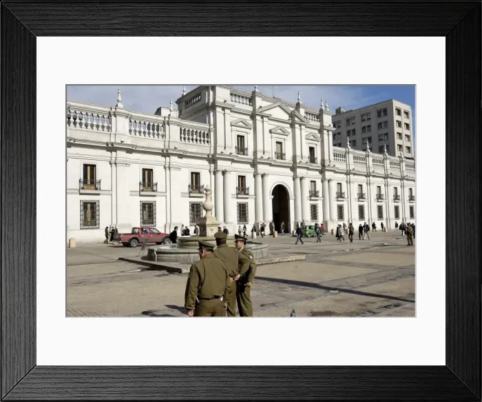Framed Print : La Moneda Palace, architect Joaquin Toesca, formerly the Mint, Santiago Framed Print : La Moneda Palace, architect Joaquin Toesca, formerly the Mint, Santiago