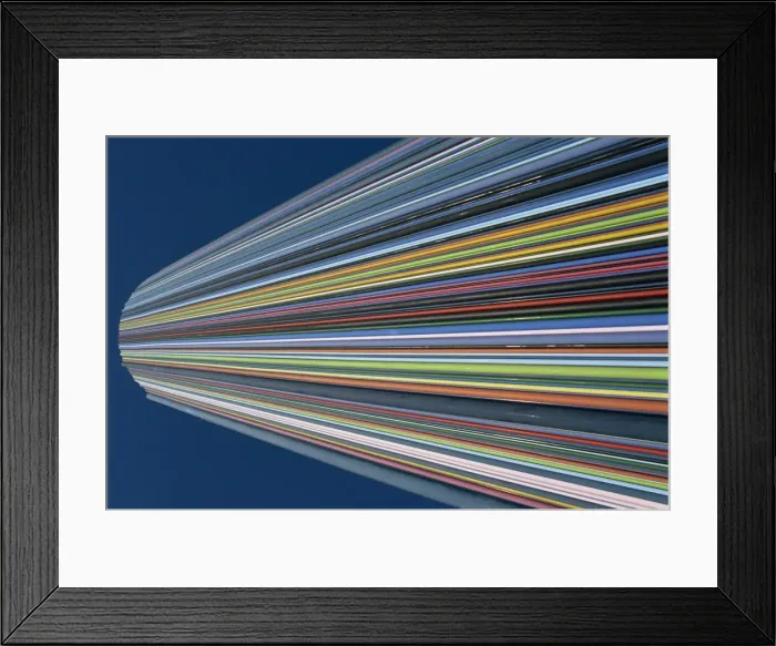 Framed Print : Striped tower monument, La Defense, Paris, France, Europe Framed Print : Striped tower monument, La Defense, Paris, France, Europe