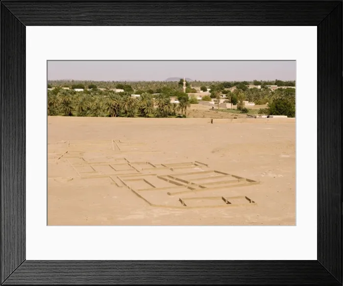 Framed Print : The early Nubian city of Kerma after excavation by the Swiss team of Professor Charles Bonnet of the University of Geneva Framed Print : The early Nubian city of Kerma after excavation by the Swiss team of Professor Charles Bonnet of the University of Geneva