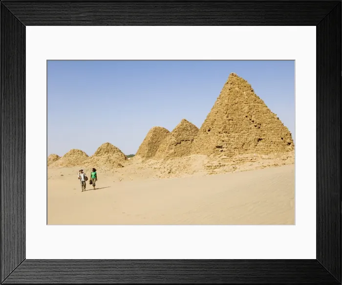 Framed Print : Pyramids of Nuri, Kingdom of Meroe, Sudan, Africa