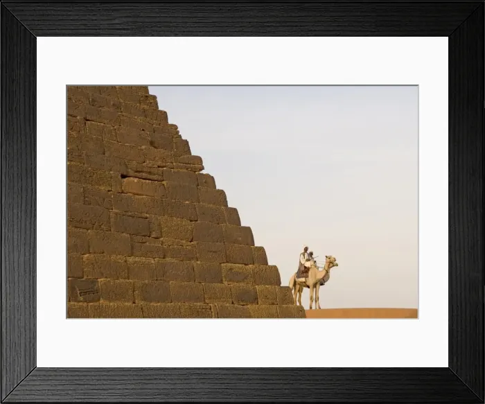 Framed Print : Pyramids of Meroe, Sudan, Africa Framed Print : Pyramids of Meroe, Sudan, Africa