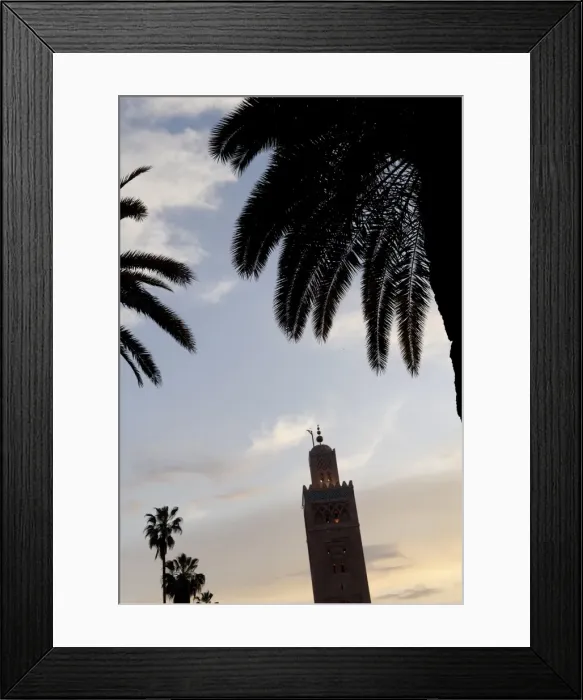 Framed Print : The Koutoubia minaret rises up from the heart of the old medina next to a mosque of the same name Framed Print : The Koutoubia minaret rises up from the heart of the old medina next to a mosque of the same name