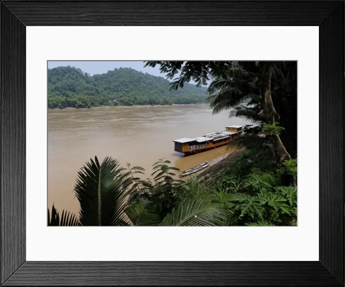 Framed Print : Banks of the Mekong River, Luang Prabang, Laos, Indochina, Southeast Asia, Asia Framed Print : Banks of the Mekong River, Luang Prabang, Laos, Indochina, Southeast Asia, Asia