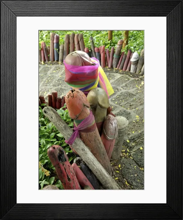 Framed Print : Formerly built to re-house the spirit from the ficus tree, donations of phallic symbols have resulted in the shrine being dedicated to fertility, Chao Mae Tuptim (Shrine of the Goddess Tuptim), Bangkok, Thailand, Southeast Framed Print : Formerly built to re-house the spirit from the ficus tree, donations of phallic symbols have resulted in the shrine being dedicated to fertility, Chao Mae Tuptim (Shrine of the Goddess Tuptim), Bangkok, Thailand, Southeast