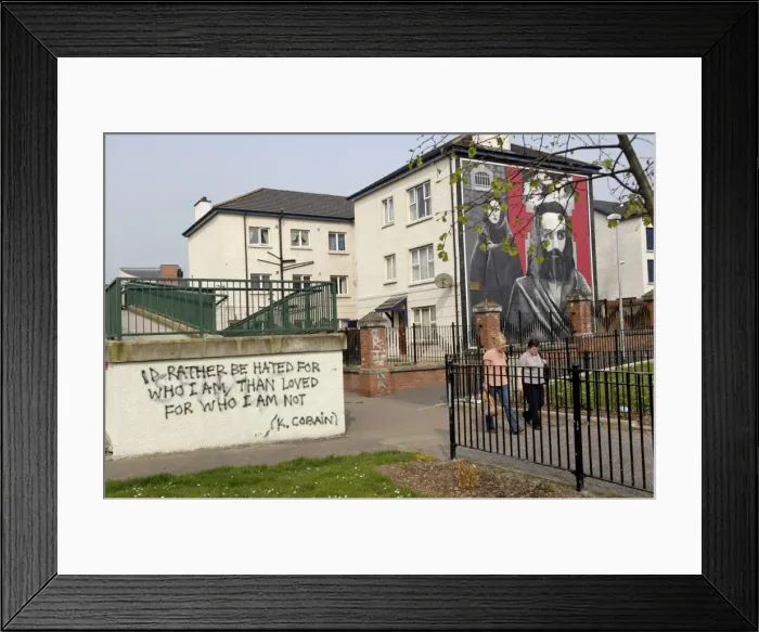 Framed Print : Republican murals around Free Derry Corner, Bogside, Derry, Ulster, Northern Ireland Framed Print : Republican murals around Free Derry Corner, Bogside, Derry, Ulster, Northern Ireland