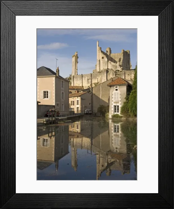 Framed Print : Ruins of medieval castle, Chauvigny village, Vienne, Poitou-Charentes, France, Europe Framed Print : Ruins of medieval castle, Chauvigny village, Vienne, Poitou-Charentes, France, Europe