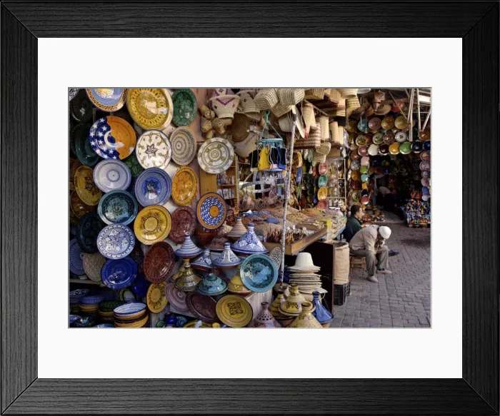 Framed Print : The souks in the Medina, Marrakesh, Morocco, North Africa, Africa Framed Print : The souks in the Medina, Marrakesh, Morocco, North Africa, Africa