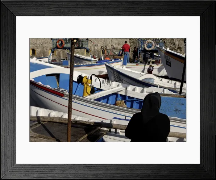 Framed Print : The harbour, Ponta Delgada, Sao Miguel Island, Azores, Portugal, Europe