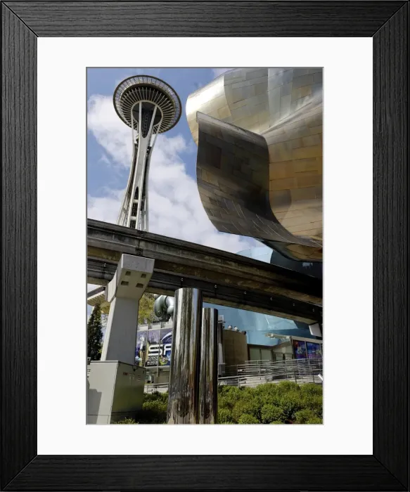 Framed Print : Experience Music Project, the worlds only hands-on music museum, Seattle Framed Print : Experience Music Project, the worlds only hands-on music museum, Seattle