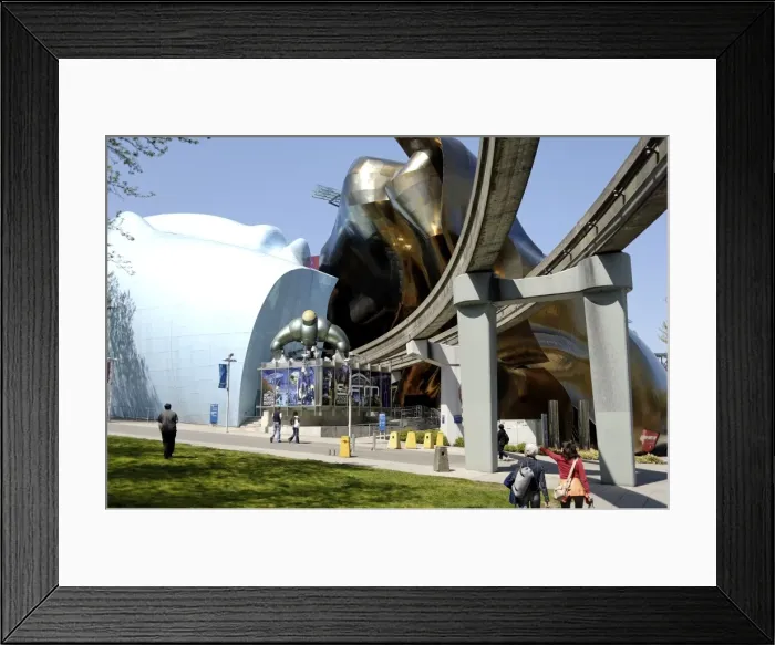 Framed Print : Experience Music Project, the worlds only hands-on music museum, Seattle Framed Print : Experience Music Project, the worlds only hands-on music museum, Seattle