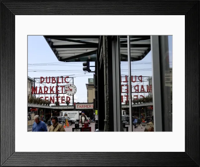 Framed Print : Pike Market, Seattle, Washington State, United States of America, North America Framed Print : Pike Market, Seattle, Washington State, United States of America, North America