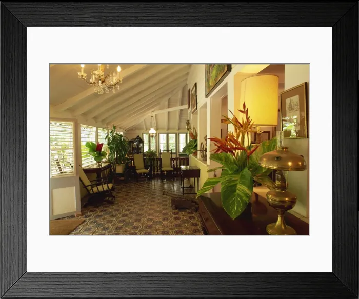 Framed Print : House of the Master dating from the 18th century, Clement Distillery, Commune du Francois Framed Print : House of the Master dating from the 18th century, Clement Distillery, Commune du Francois