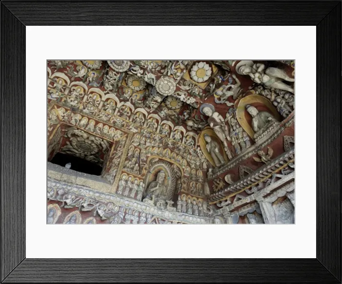 Framed Print : Buddhist caves at Yungang dating from the 5th and 6th centuries, UNESCO World Heritage Site Framed Print : Buddhist caves at Yungang dating from the 5th and 6th centuries, UNESCO World Heritage Site