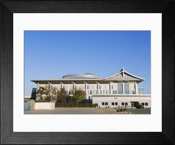 Framed Print : Table tennis stadium, 2008 Beijing Olympic venue, in Beijing University Framed Print : Table tennis stadium, 2008 Beijing Olympic venue, in Beijing University