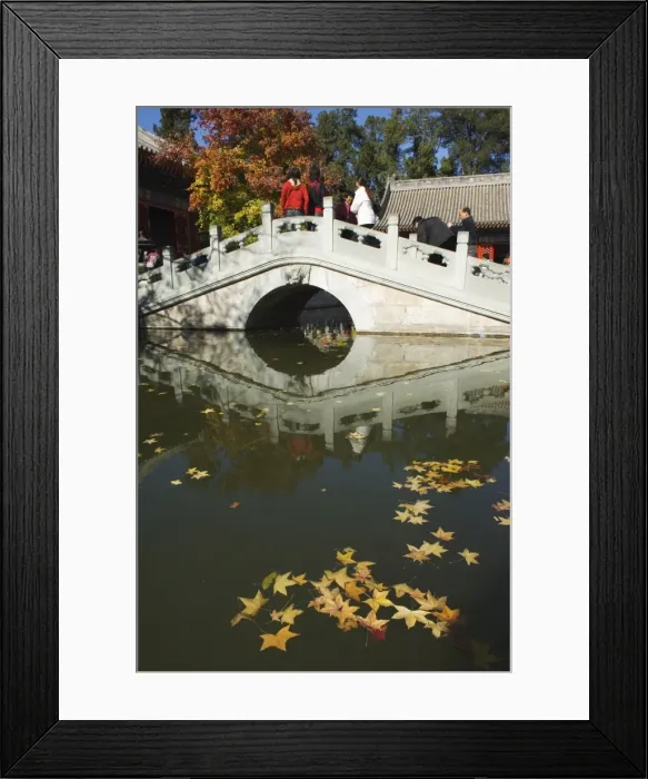 Framed Print : Autumn colours at a temple in Fragrant Hills Park in the Western Hills Framed Print : Autumn colours at a temple in Fragrant Hills Park in the Western Hills
