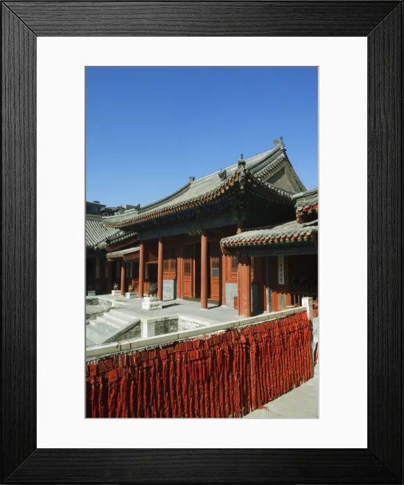 Framed Print : Lucky China Knots symbolising happiness decorate Taoist Donyue temple, Chaoyang district Framed Print : Lucky China Knots symbolising happiness decorate Taoist Donyue temple, Chaoyang district