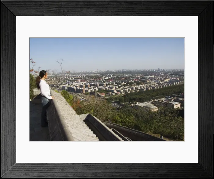 Framed Print : Baiwangshan Forest Park overlooking the city, Beijing, China, Asia Framed Print : Baiwangshan Forest Park overlooking the city, Beijing, China, Asia