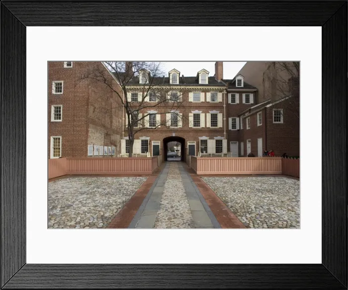 Framed Print : Franklin Court, Philadelphia, Pennsylvania, United States of America, North America Framed Print : Franklin Court, Philadelphia, Pennsylvania, United States of America, North America