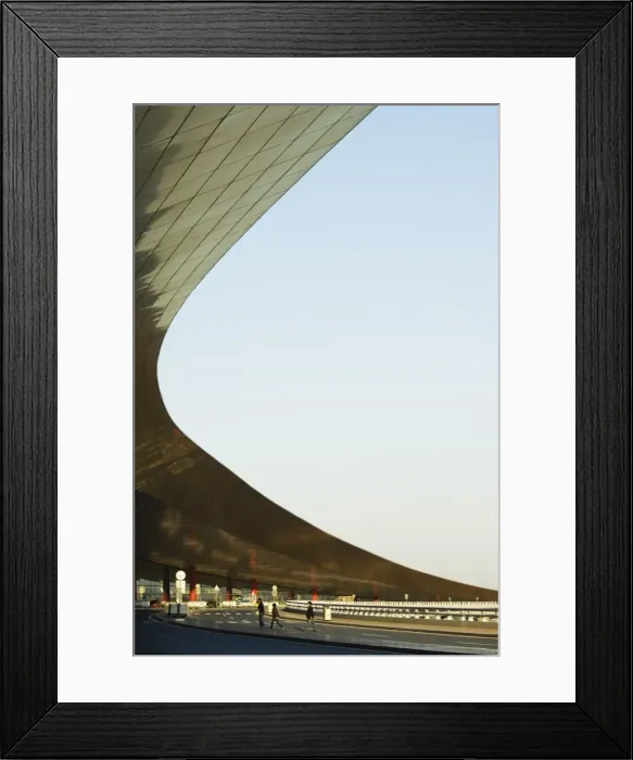 Framed Print : Beijing Capital Airport, part of new Terminal 3 building opened February 2008 Framed Print : Beijing Capital Airport, part of new Terminal 3 building opened February 2008