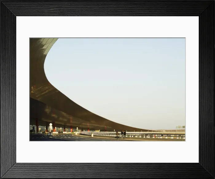 Framed Print : Beijing Capital Airport, part of new Terminal 3 building opened February 2008 Framed Print : Beijing Capital Airport, part of new Terminal 3 building opened February 2008