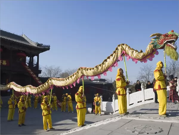 Dragon Dance, Chinese New Year, Spring Festival, Beijing, China, Asia