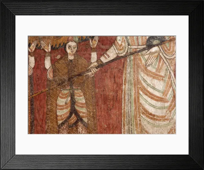 Framed Print : Farras Cathedral, frescoes and murals from ruined Nubian churches, dating from the 8th to the 15th centuries, The National Museum, Khartoum Framed Print : Farras Cathedral, frescoes and murals from ruined Nubian churches, dating from the 8th to the 15th centuries, The National Museum, Khartoum
