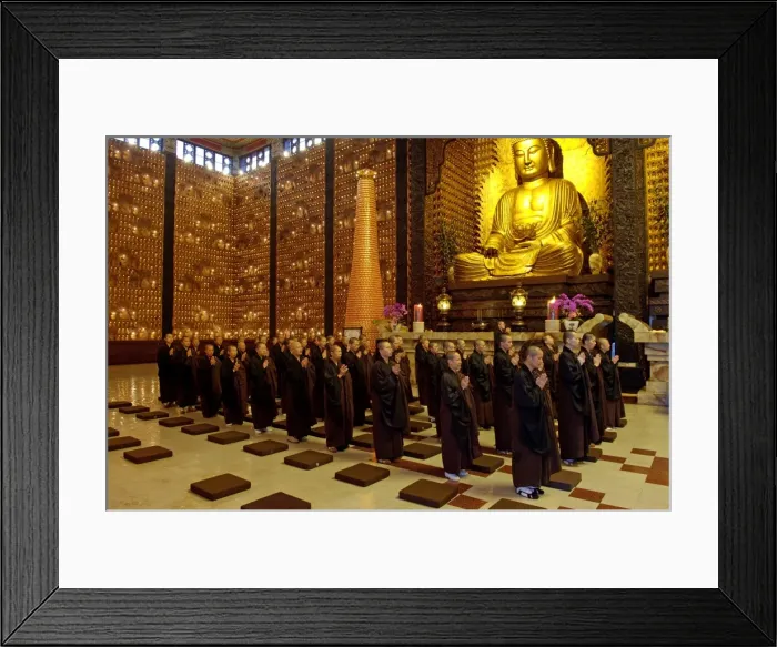 Framed Print : Repentance ceremony, Fokuangshan monastery, Kaohsiung area, Taiwan, Republic of China Framed Print : Repentance ceremony, Fokuangshan monastery, Kaohsiung area, Taiwan, Republic of China