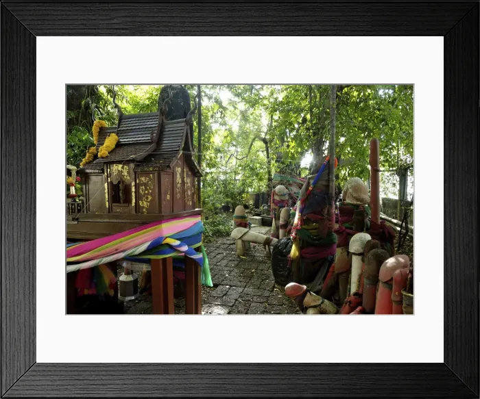 Framed Print : Formerly built to re-house the spirit from the ficus tree, donations of phallic symbols have resulted in the shrine being dedicated to fertility, Chao Mae Tuptim (Shrine of the Goddess Tuptim), Bangkok, Thailand, Southeast Framed Print : Formerly built to re-house the spirit from the ficus tree, donations of phallic symbols have resulted in the shrine being dedicated to fertility, Chao Mae Tuptim (Shrine of the Goddess Tuptim), Bangkok, Thailand, Southeast