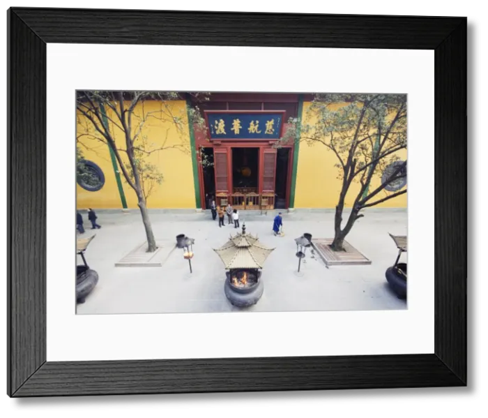 Framed Print : People visiting Lingyin Temple built in AD 326 in Lingyin Temple Forest Park Framed Print : People visiting Lingyin Temple built in AD 326 in Lingyin Temple Forest Park