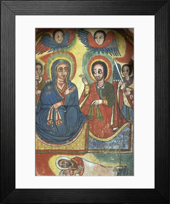 Framed Print : Painting in Ura Kedane Meheriet church, Zege Peninsula, Lake Tana, Gondar Framed Print : Painting in Ura Kedane Meheriet church, Zege Peninsula, Lake Tana, Gondar