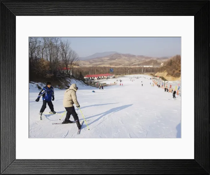 Framed Print : Yabuli ski resort, Heilongjiang Province, Northeast China, China, Asia Framed Print : Yabuli ski resort, Heilongjiang Province, Northeast China, China, Asia