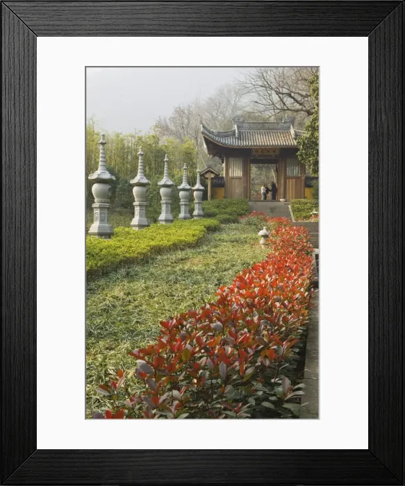 Framed Print : Stone lantern statues at Lingyin Temple Forest Park, Hangzhou, Zhejiang Province Framed Print : Stone lantern statues at Lingyin Temple Forest Park, Hangzhou, Zhejiang Province