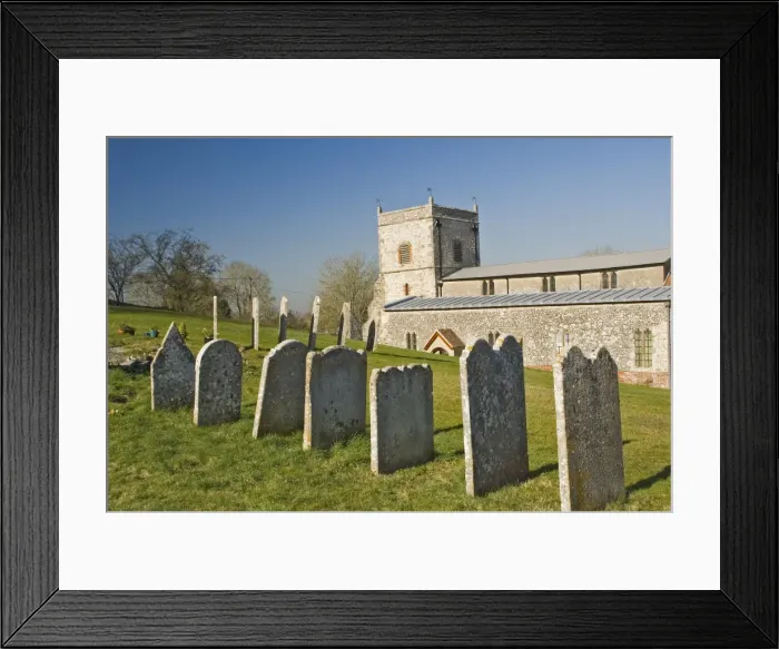 Framed Print : 13th century church of St. Andrew at Nether Wallop, Hampshire, England Framed Print : 13th century church of St. Andrew at Nether Wallop, Hampshire, England