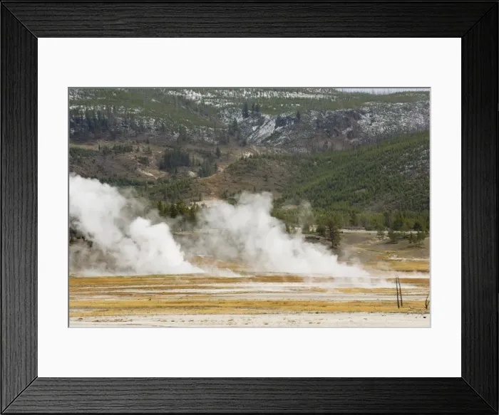 Framed Print : Lower Geyser Basin, Yellowstone National Park, UNESCO World Heritage Site Framed Print : Lower Geyser Basin, Yellowstone National Park, UNESCO World Heritage Site