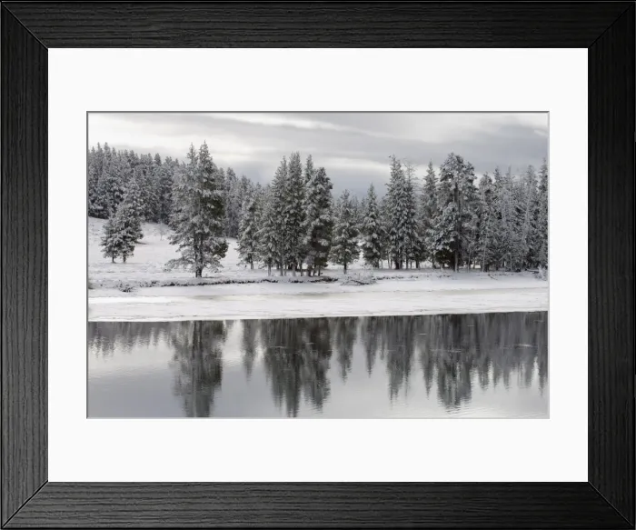 Framed Print : Yellowstone River in winter, Yellowstone National Park, UNESCO World Heritage Site Framed Print : Yellowstone River in winter, Yellowstone National Park, UNESCO World Heritage Site
