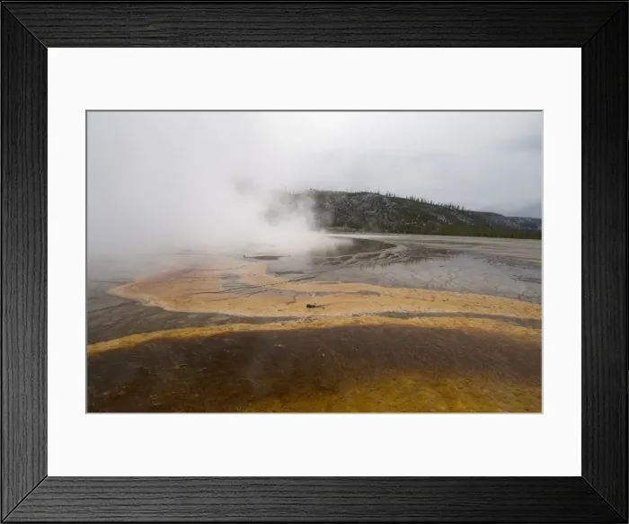 Framed Print : Grand Prismatic Spring in winter, Lower Geyser Basin, Yellowstone National Park Framed Print : Grand Prismatic Spring in winter, Lower Geyser Basin, Yellowstone National Park